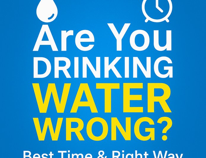 Best Time & Right Way to Drink Water for Better Health